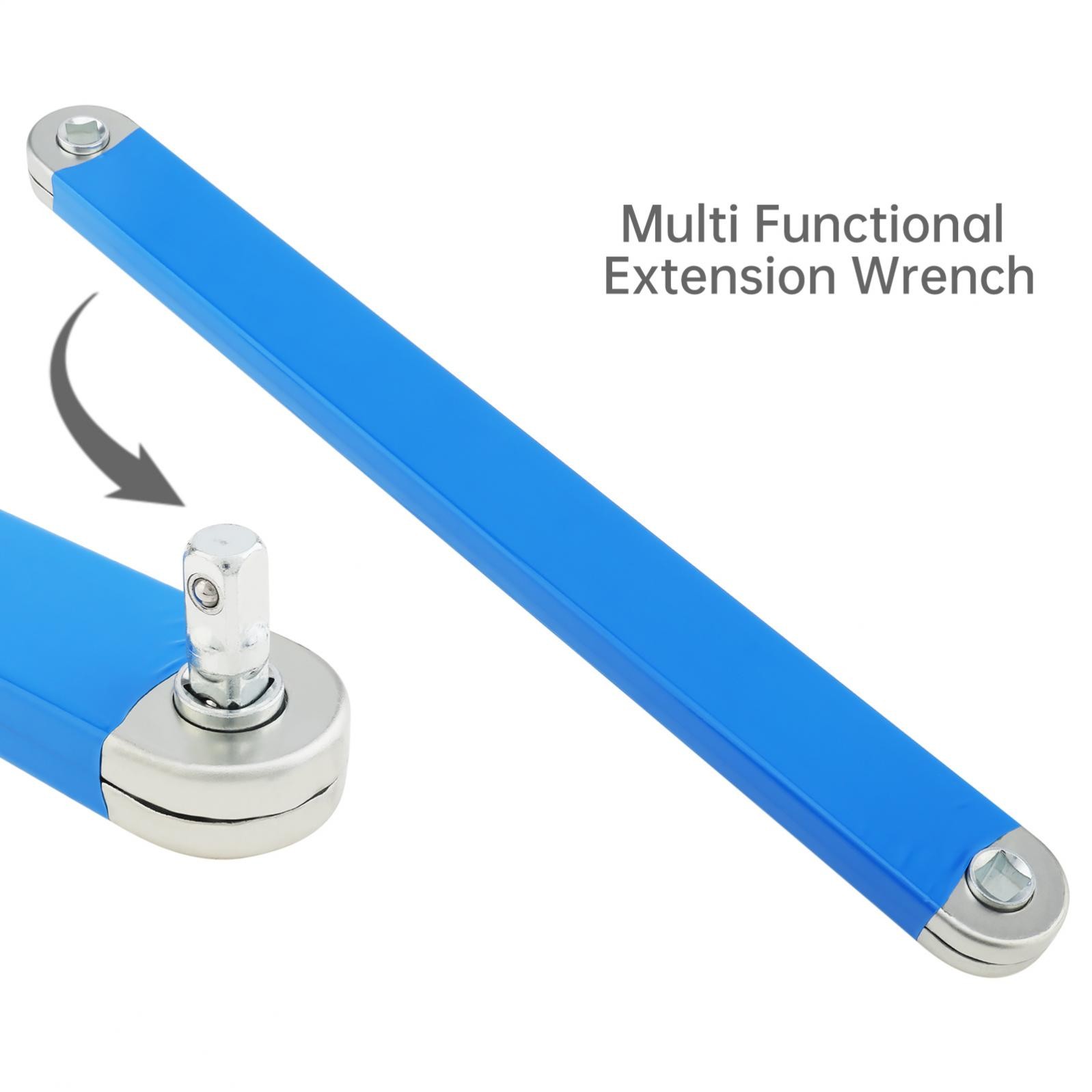 Impact Ready Offset Extension Wrench w/ 1/2″ 1/4″ and 3/8″ Square Drive Adapters