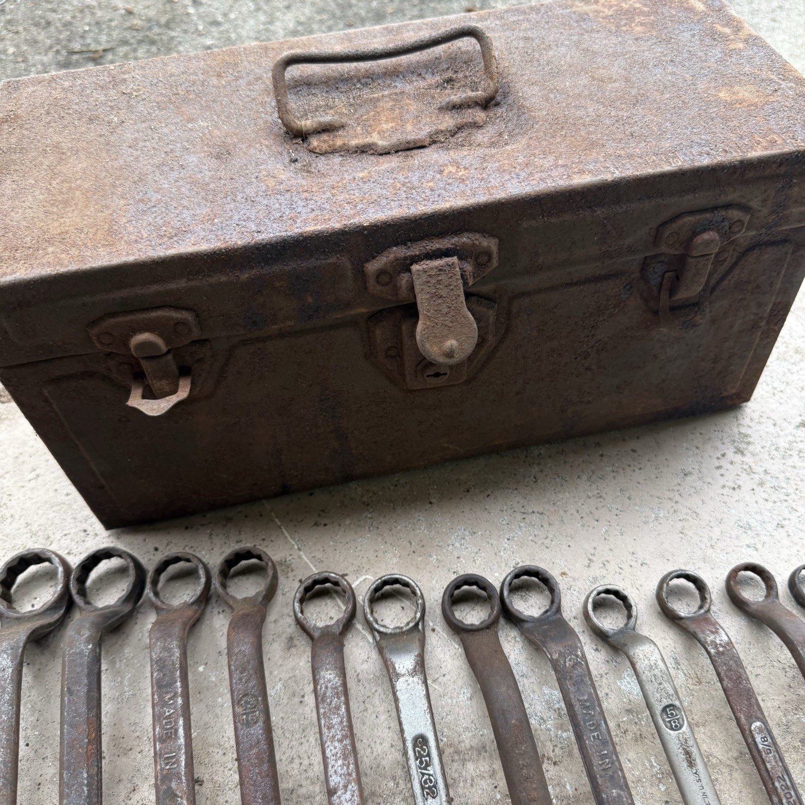 Vintage Offset Box End Wrenches (Lot Of 22) Various Brands & Sizes – Made In USA