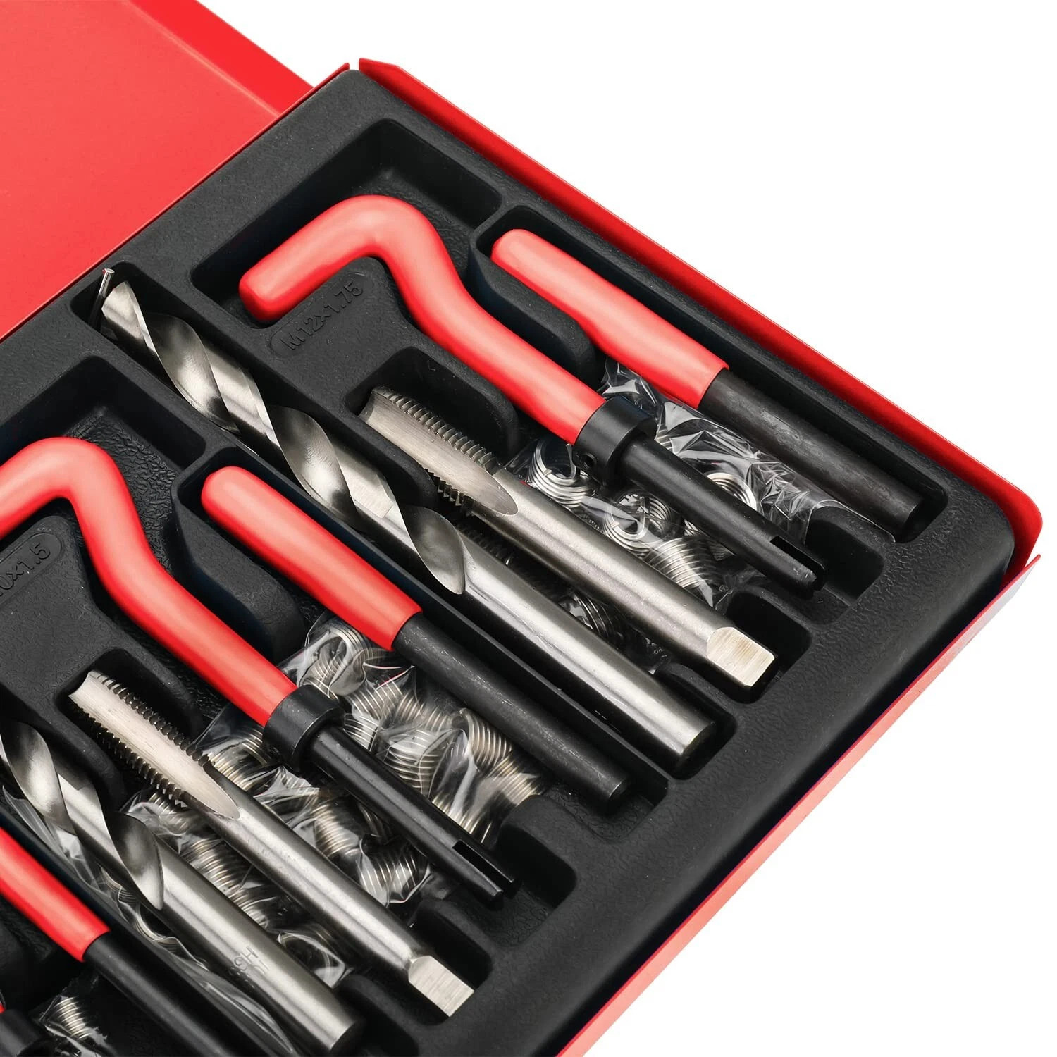 M5 M6 M8 M10 M12 Helicoil Thread Repair 131Pcs Kit & Metric Rethreading Tool set