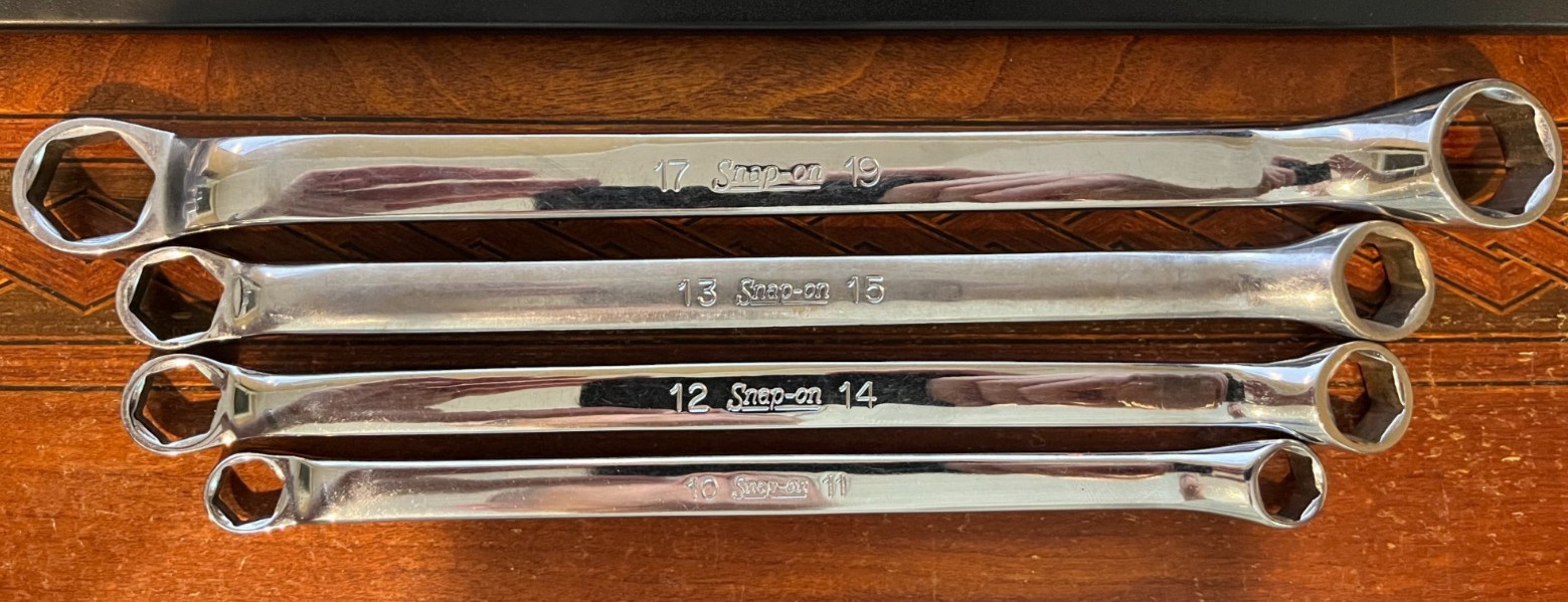 Snap-on XBM10-19S Metric 6 Point Double Box End Offset Wrench Set Super RARE!