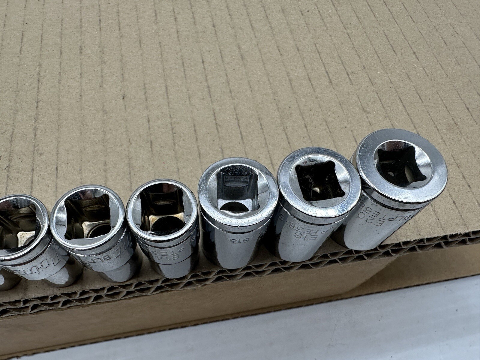 Blue-Point 11pc 3/8″ Drive External Torx Socket Set E-Torx E20-E4 Nice Shape