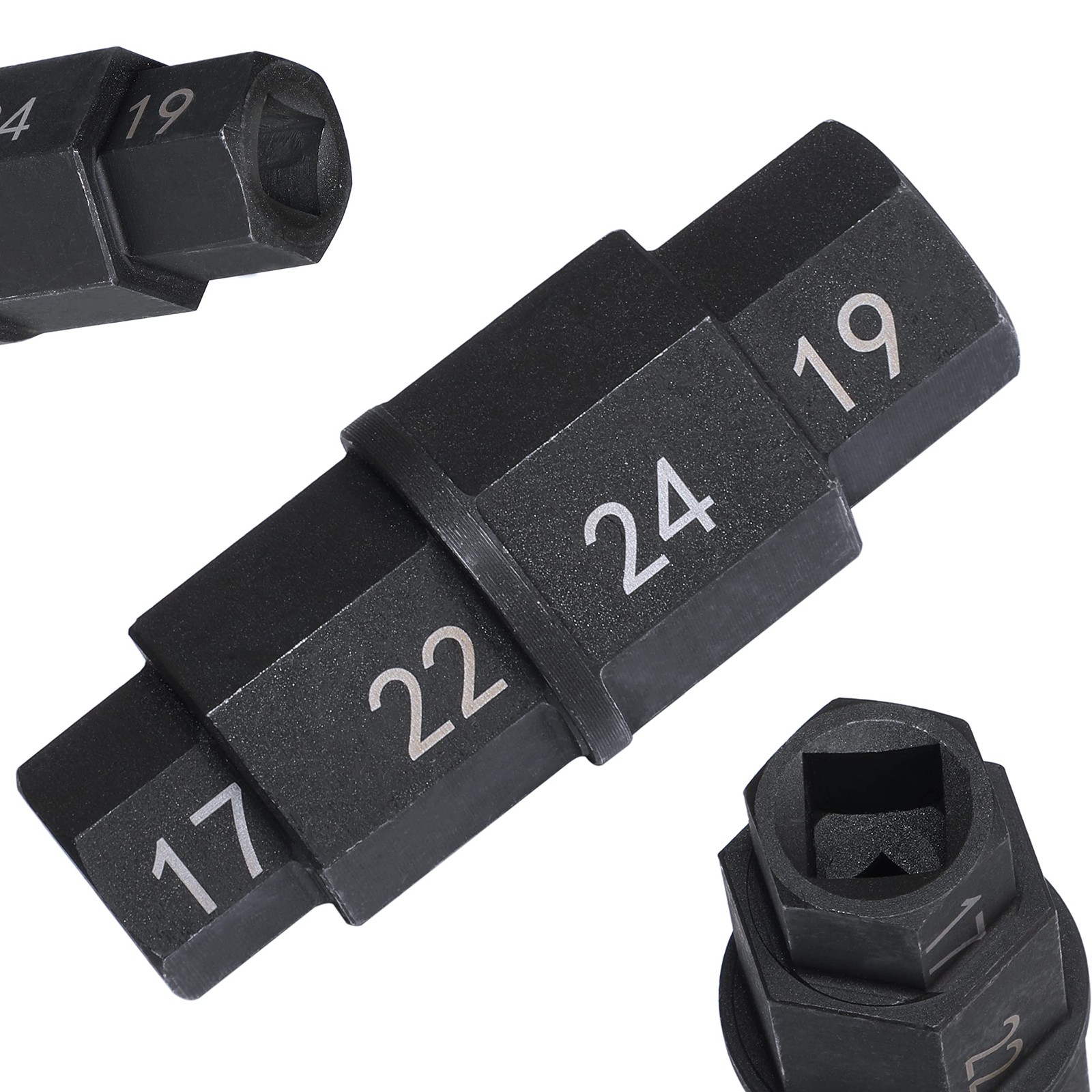 Hex Axle Tool For Motorcycle Front Axle Wheel 3/8 Inch 17mm 19mm 22mm 24mm Allen