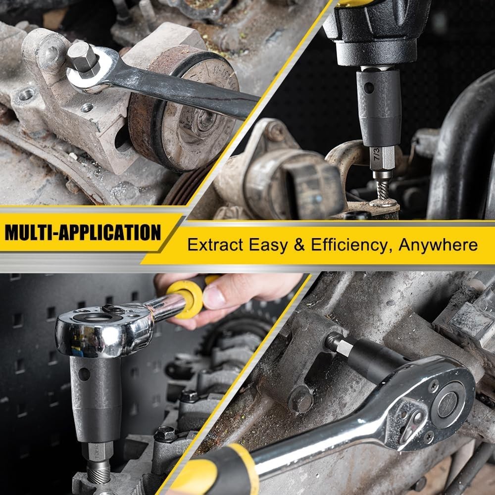 High-Torque 25-Piece Bolt Extractor Set – Easy Out Extractor with Various Sizes