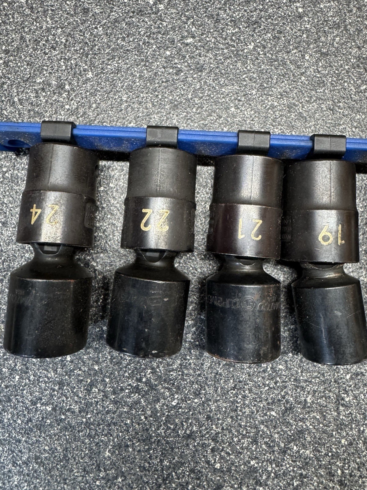 Cornwell BLUEPOWER 10pc Metric 1/2″ Drive Swivel Impact Socket Set (13-24mm) USA