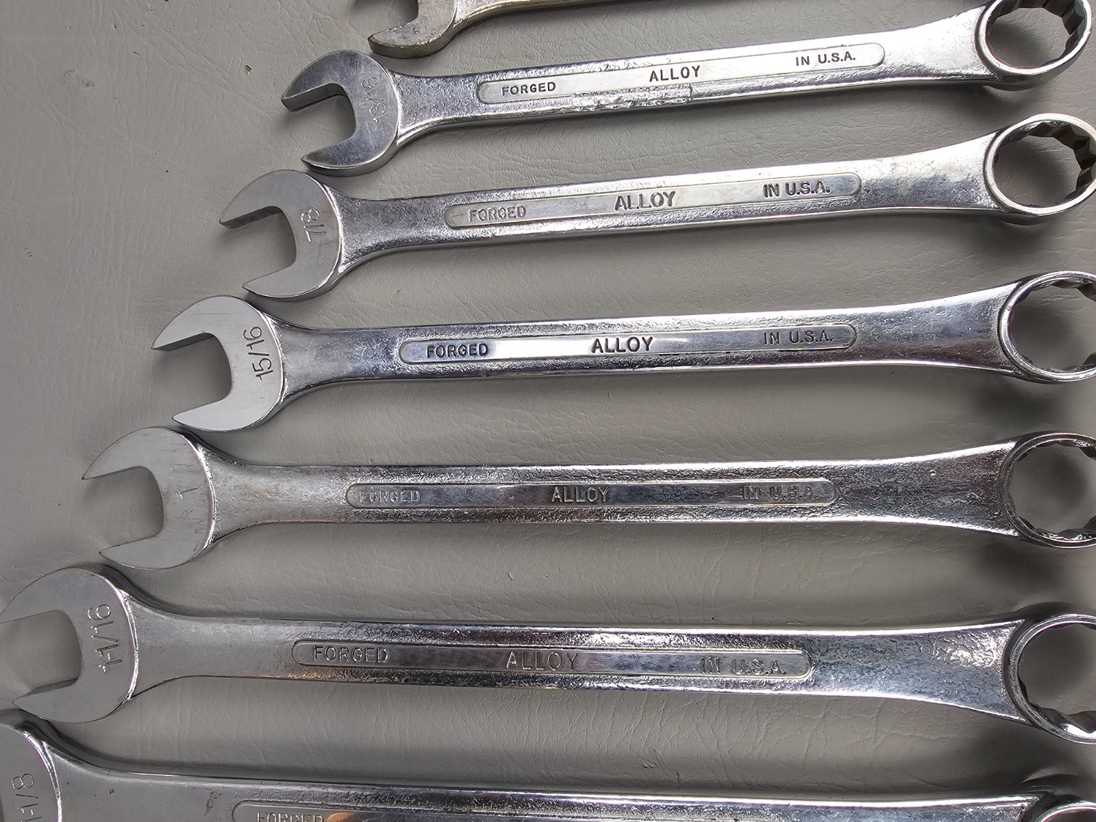 S-K 11 PIECE WRENCH SET 9/16 5/8 11/16 3/4 13/16 7/8 15/16 1″1-1/16 1-1/8 1-1/4