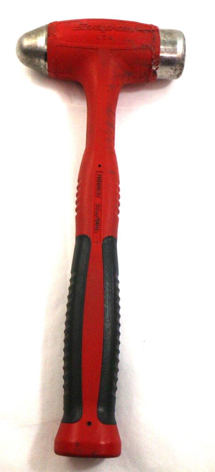 Snap-On HBBD32 32oz/900g Dead Blow Ball Peen RED Soft Grip Hammer USA