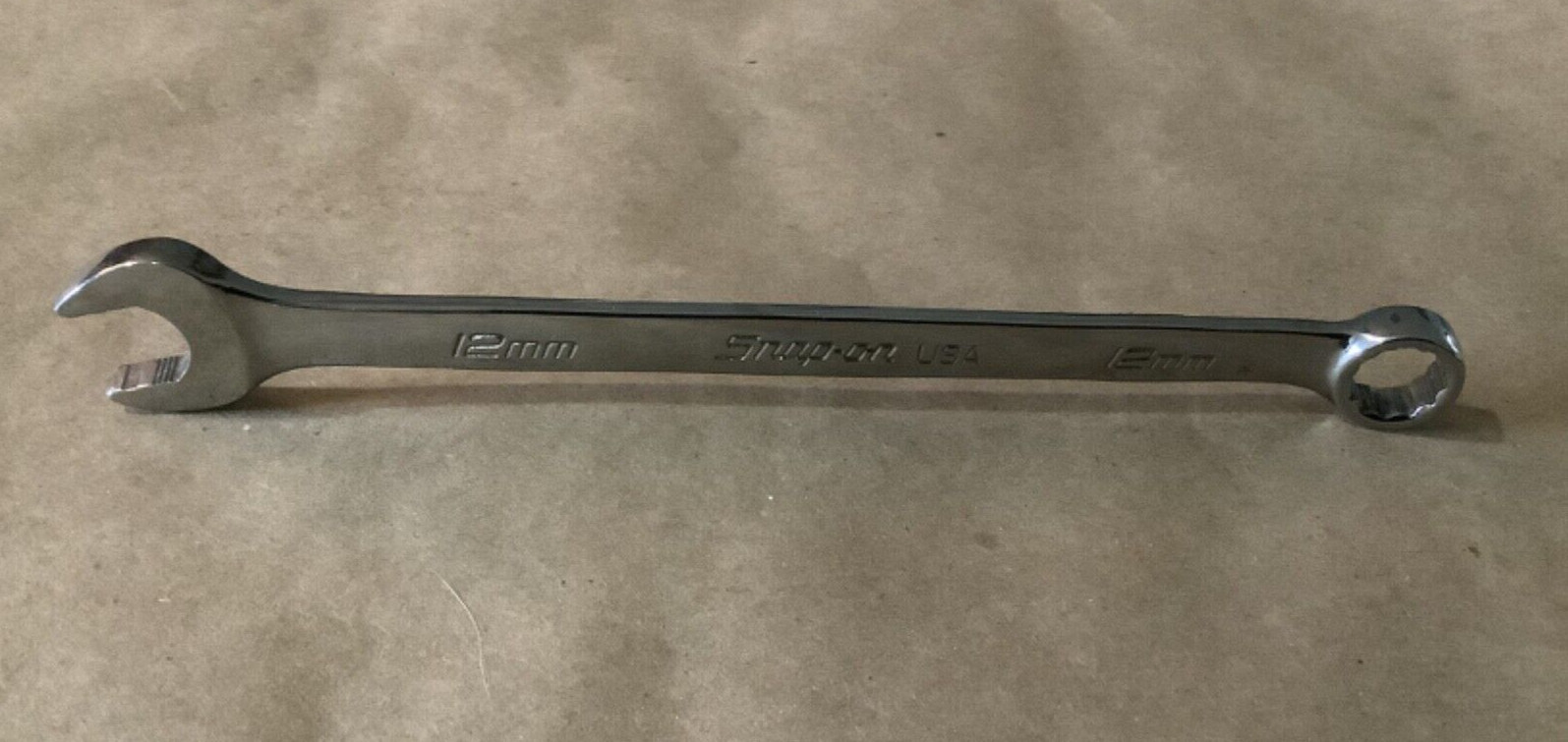 New Snap-on SOEXM12 12mm 12-Point Metric Standard Combination Wrench