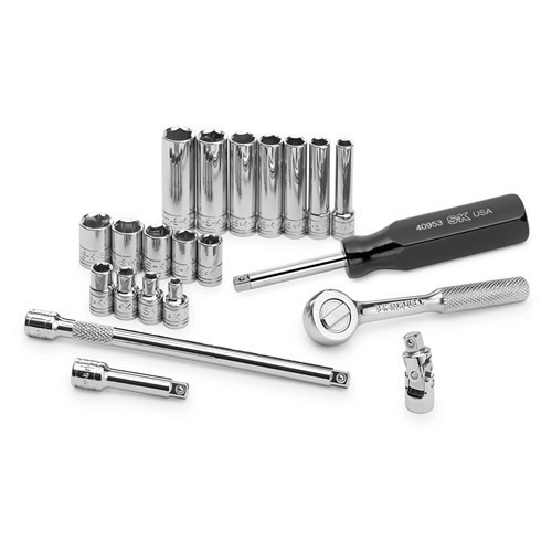 SK HAND TOOLS 21 PC 1/4 DRIVE SAE SOCKET SET 1-931-4921