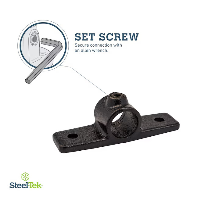 Steel•Tek 3/4” Offset Flange W/2 Tabs Black 962250 FAST SHIP