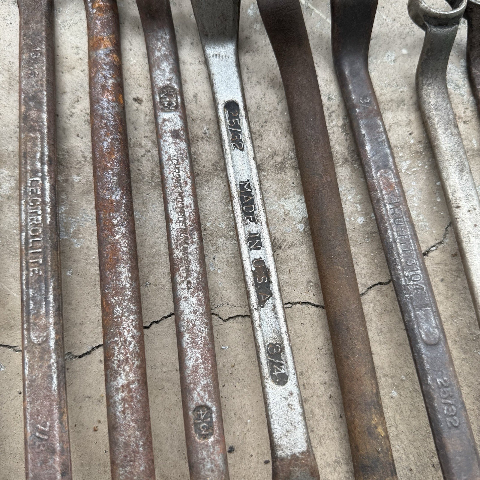 Vintage Offset Box End Wrenches (Lot Of 22) Various Brands & Sizes – Made In USA