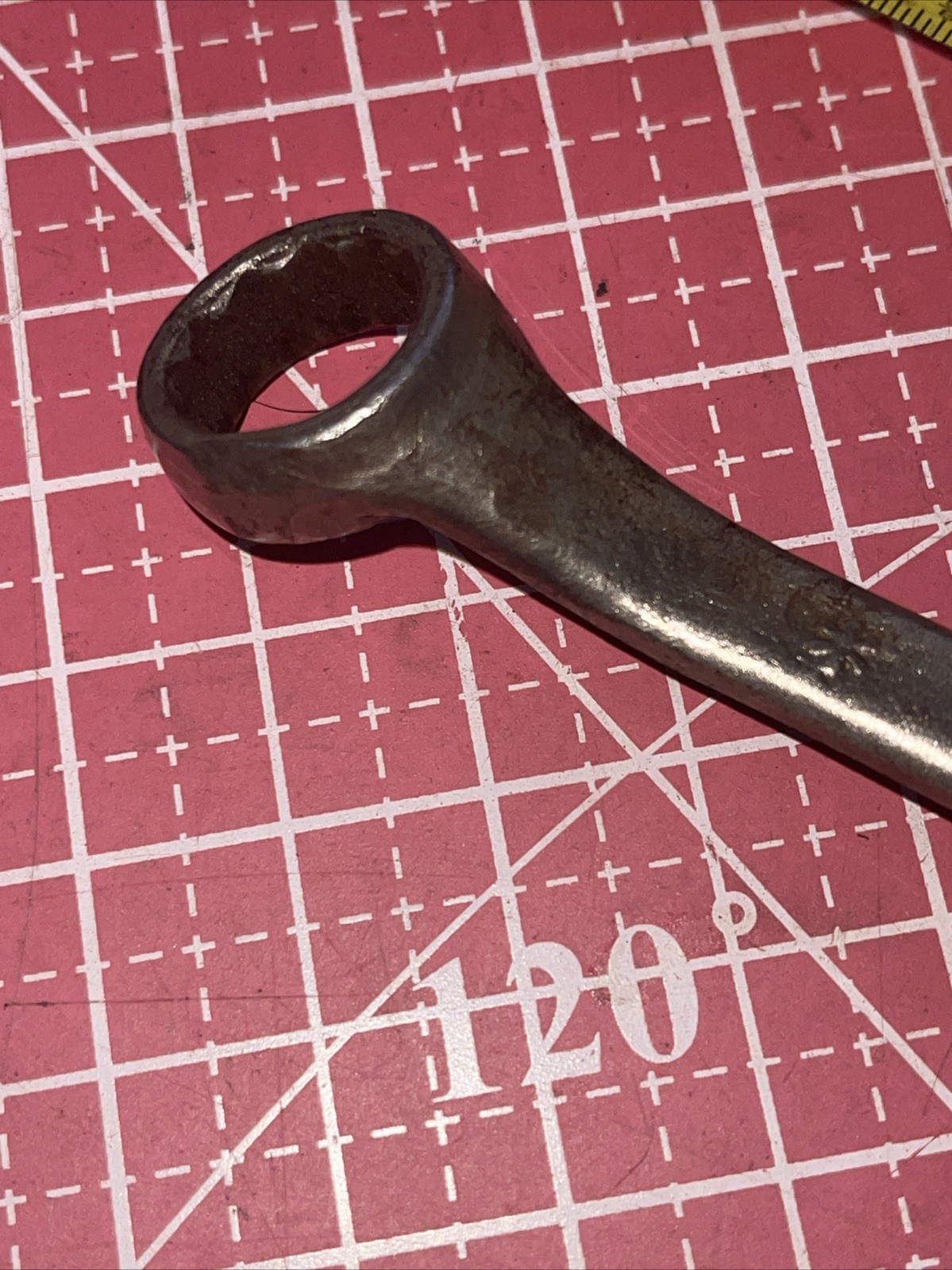 Vintage Vlchek USA WBA1618 1/2 X 9/16 In SAE 12 Point Offset Box End Wrench 1/2”