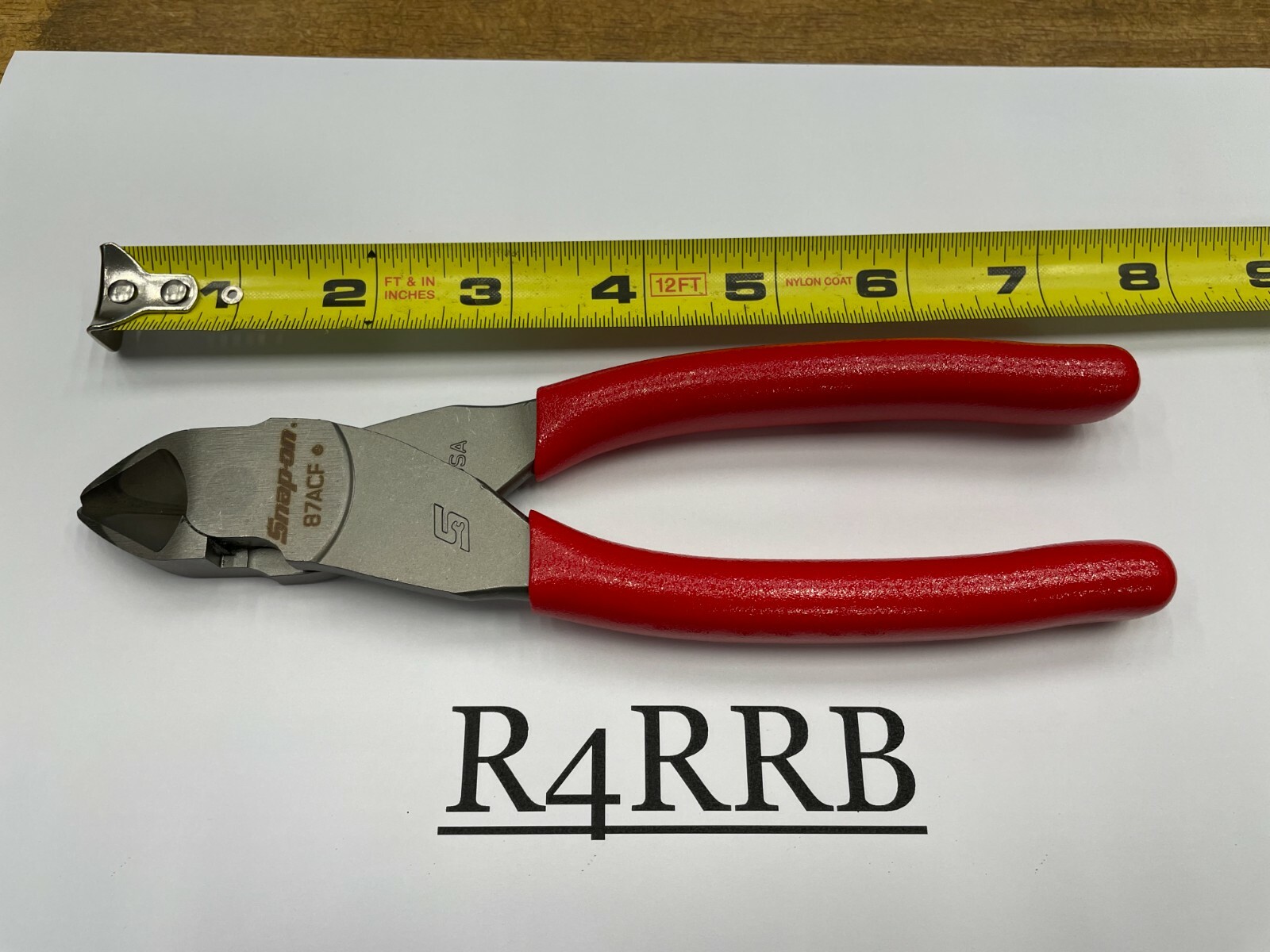Snap-On Tools USA NEW RED Soft Grip 7″ VECTOR EDGE Diagonal Cutter 87ACF