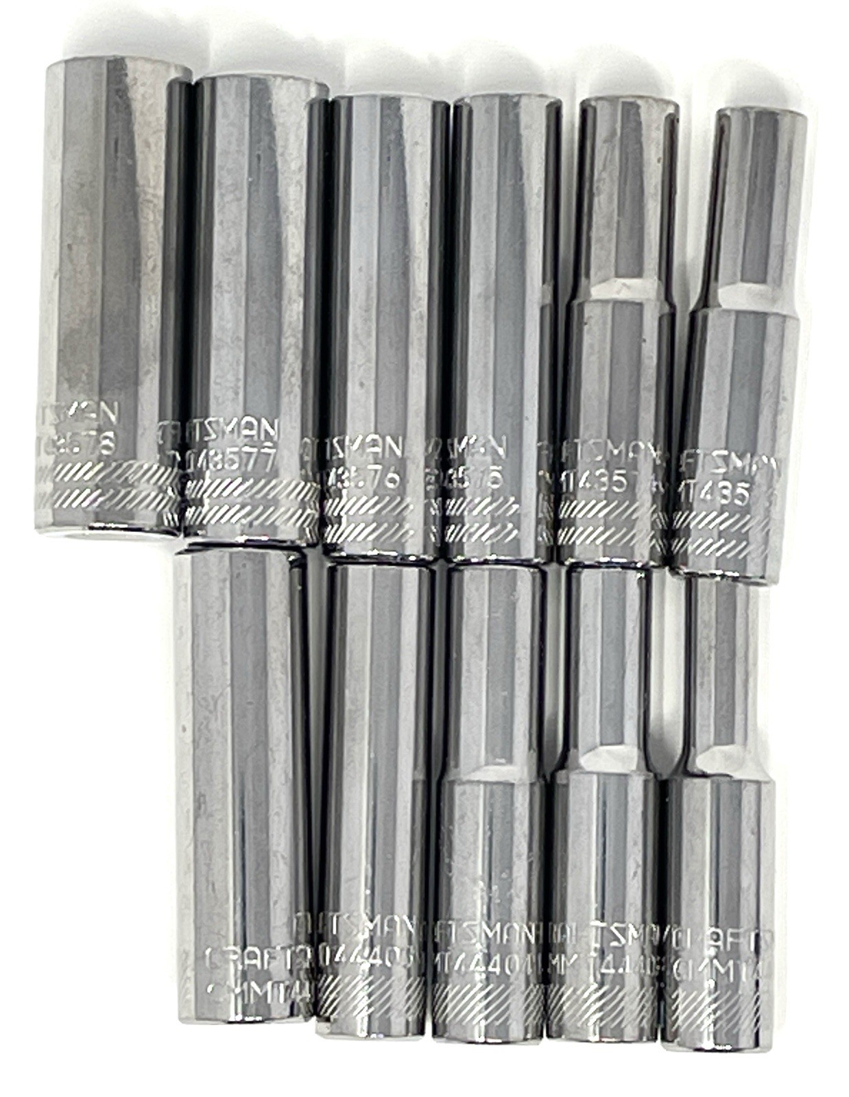 CRAFTSMAN 1/4” 6 Point Deep Socket Set Standard (SAE) & Metric 11 Pieces