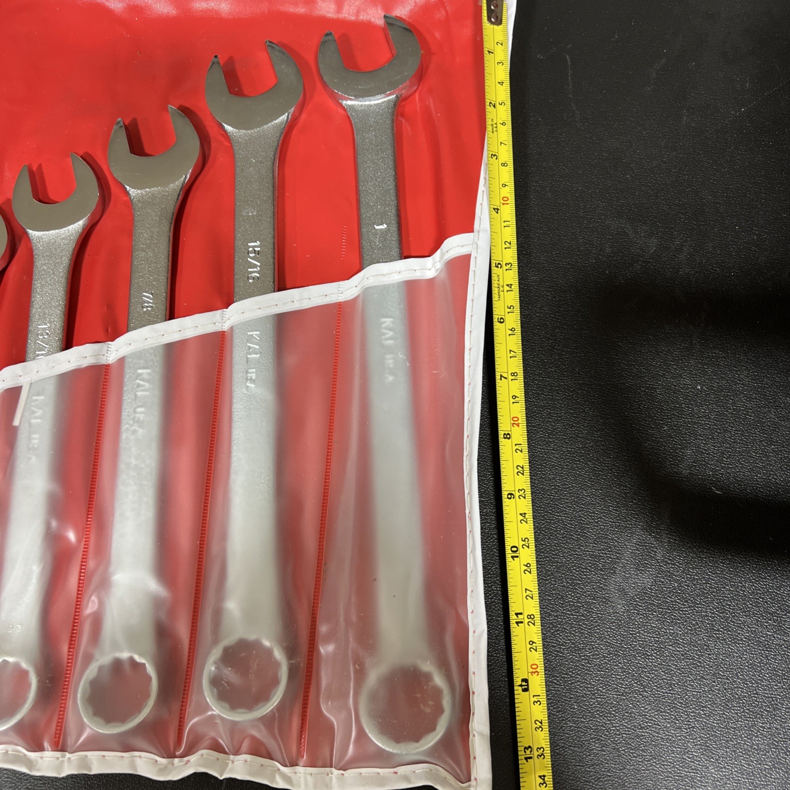 KAL Tools, 12 Pc, SAE, Combination Wrench Set High Quality Made In USA 5 Stars!