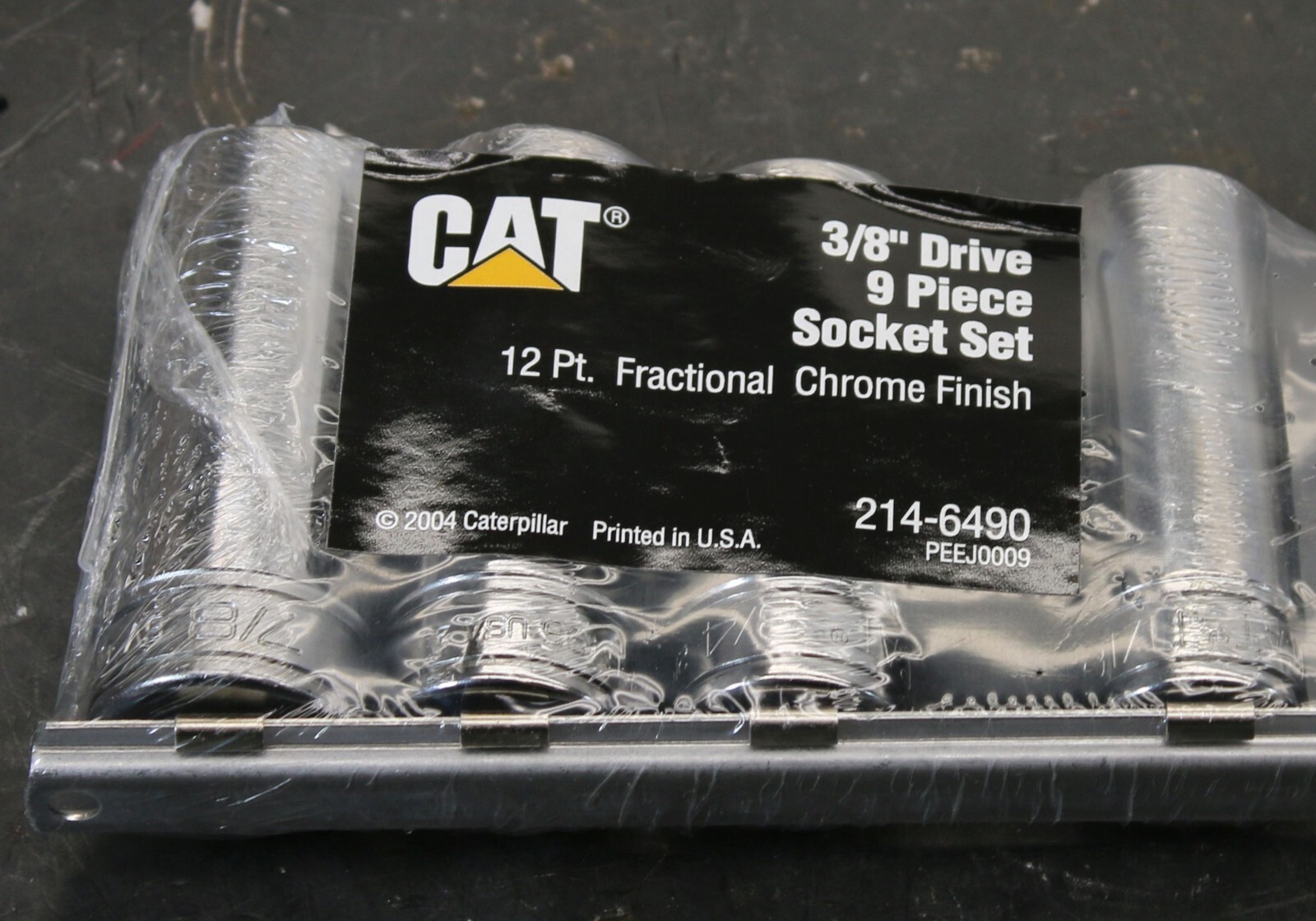 CAT Caterpillar 214-6490 9 pc Socket Set 3/8 Drive DEEP 3/8″ – 7/8″ 12-Point