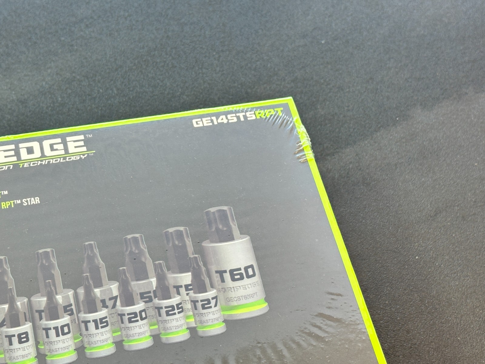 NEW GripEdge Tools GE14STSRPT RPT TORX SET Star Sockets T6 to T60 bits 14-pc