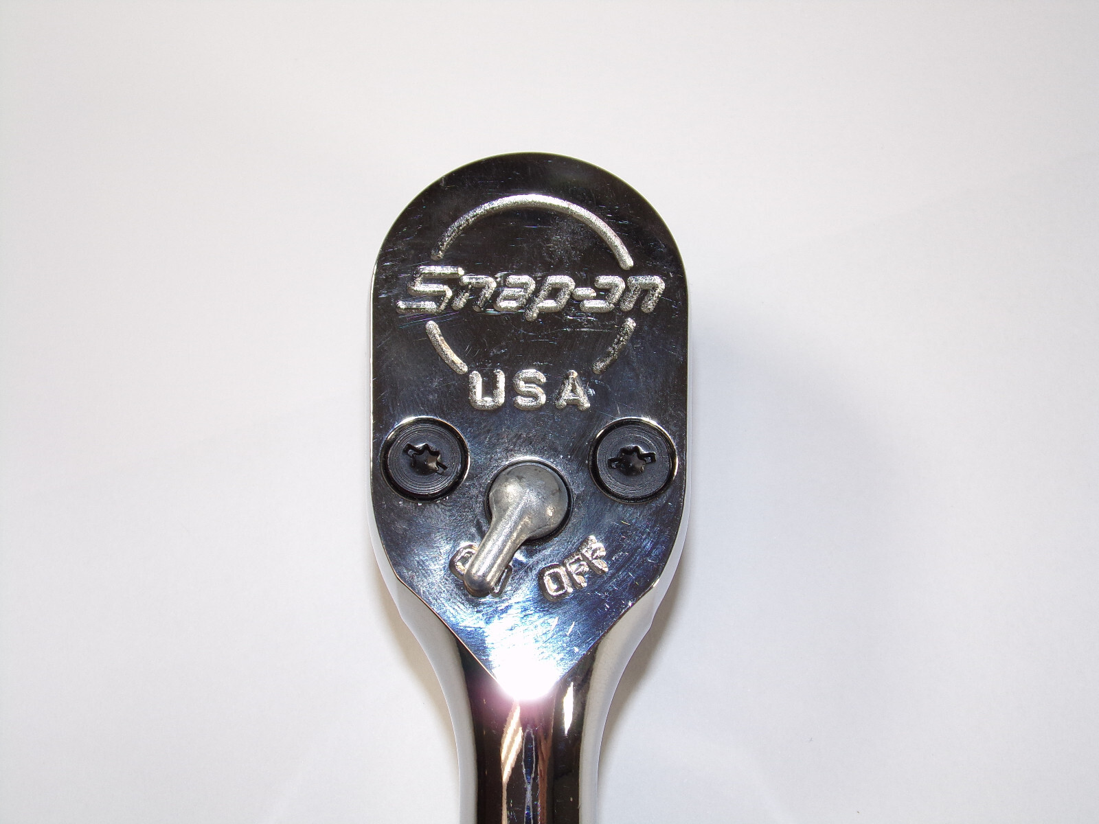 Snap-on Tools USA NEW STYLE 1/2″ Drive Fine 80 Tooth Chrome Handle Ratchet S80A