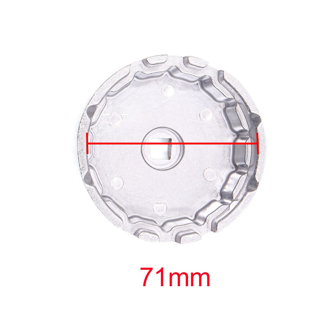 10mm Square Socket 14 Flute 71mm Inside Dia Cap-Type Oil Filter Wrench for Lexus