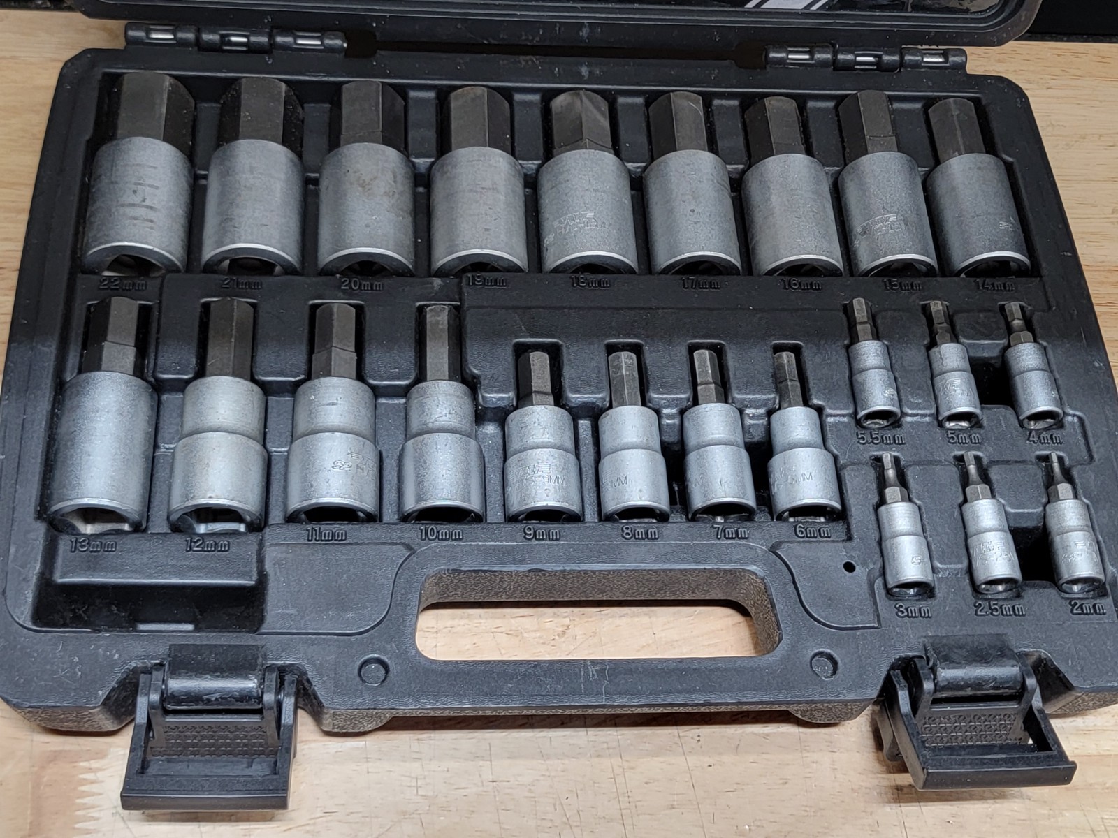 Vim Tools MMS23 23 Pc 2-22MM Metric Hex Drivers Master Set S2 Steel Elite Series