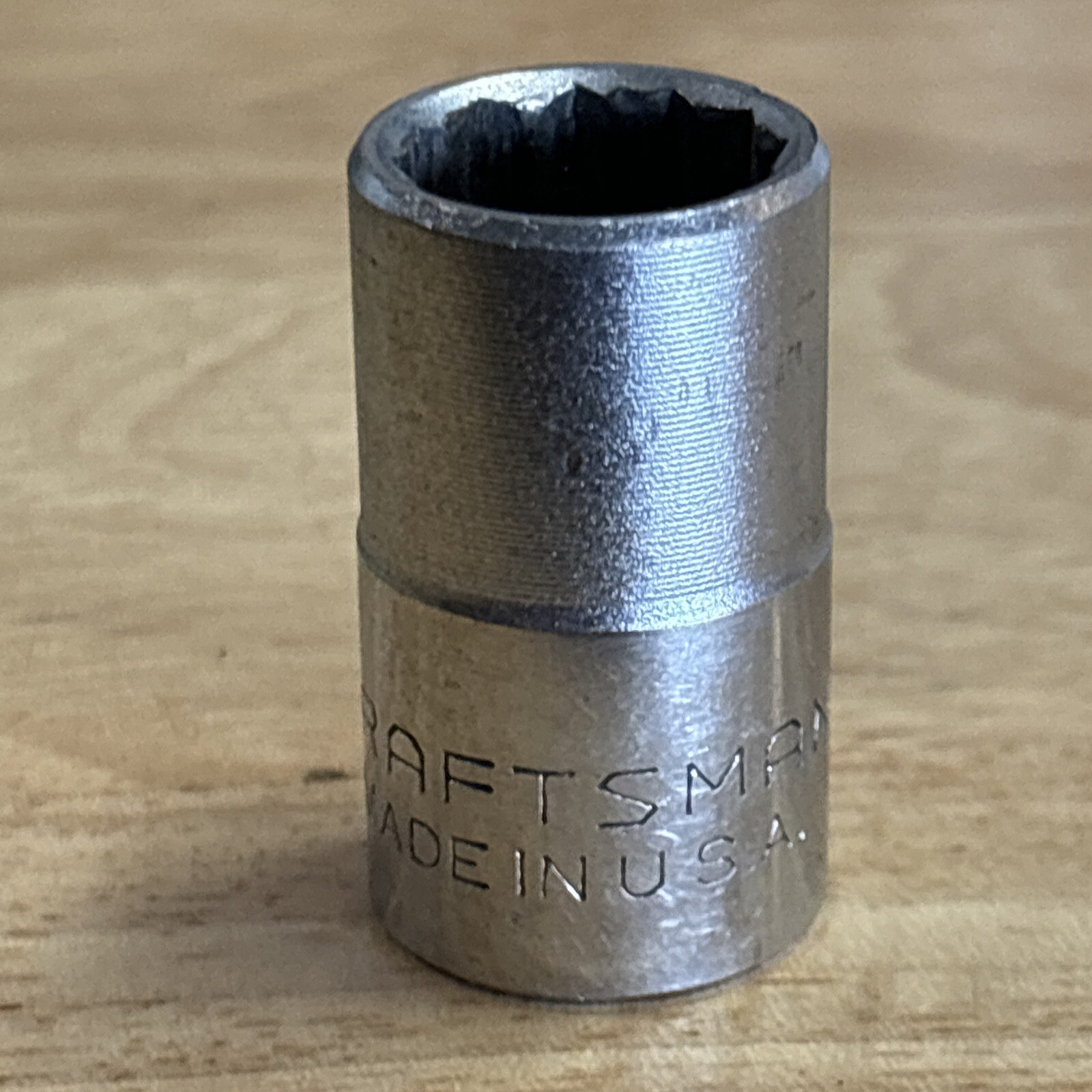Craftsman 15mm Shallow Socket 1/2″ Drive 12 Point EE 44236 USA