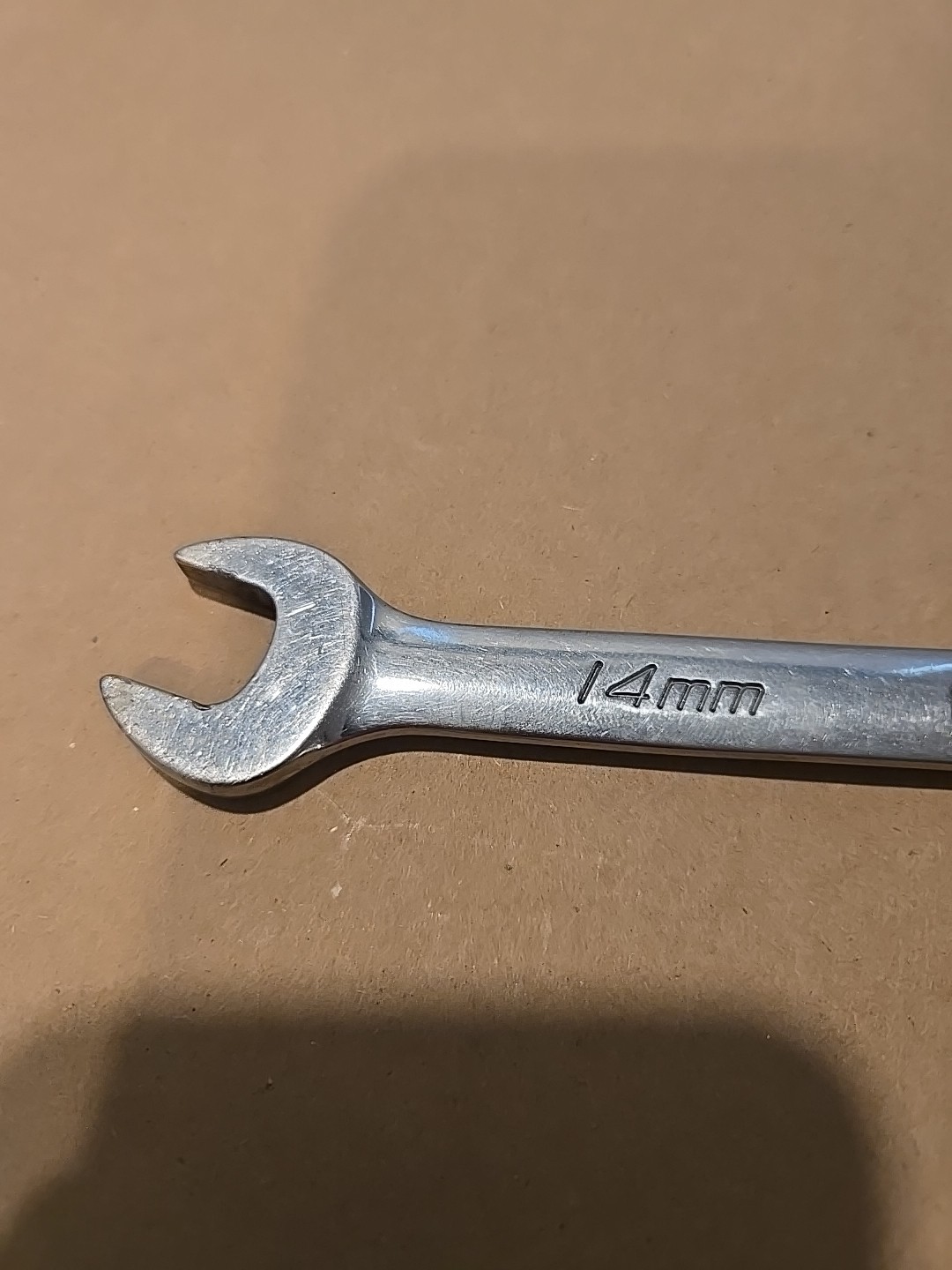 Snap On 14MM 12PT Metric Chrome Combination Wrench USA OEXM140B