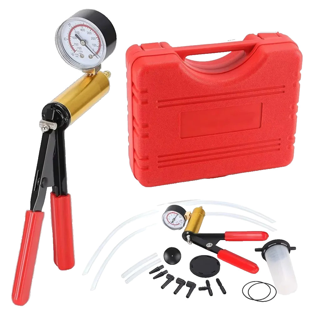 Manual Vacuum Pressure Pump Brake Fluid Drain Kit Vacuum PistolPump Tester Kit