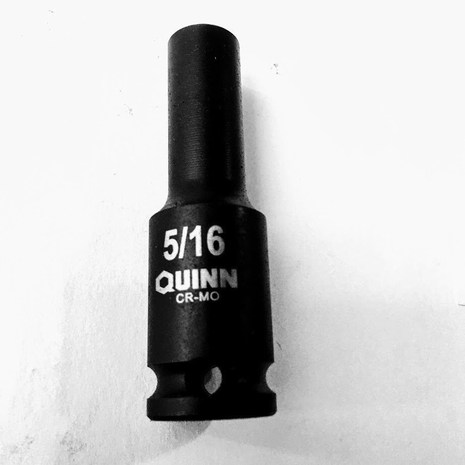 Quinn 5/16″ x 3/8″ Dr Standard Deep Impact Socket 6 Point Free USA Shipping