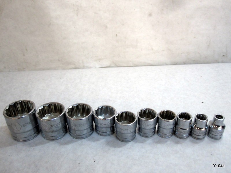 10 pc GEARWRENCH 805 12 point see description
