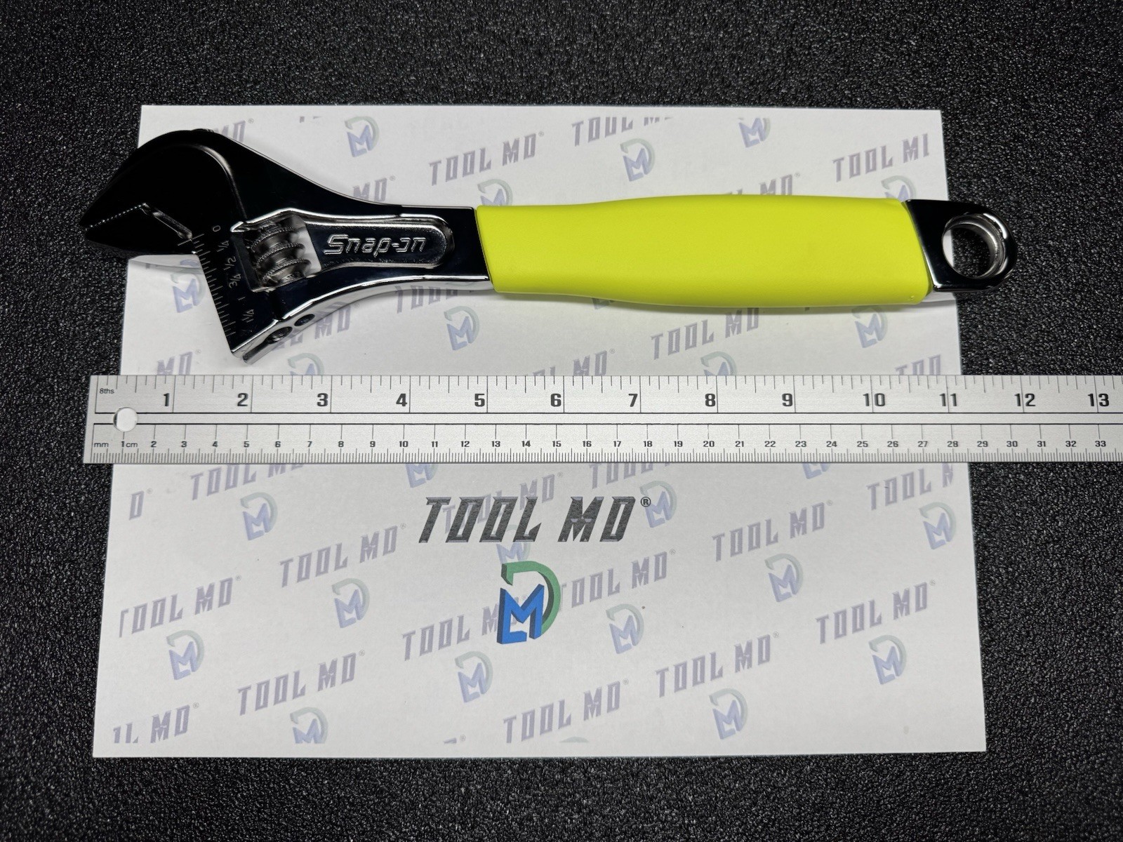 Snap-on Tools NEW 12″ HI VIS YELLOW Flank Drive PLUS Adjustable Wrench FADH12C