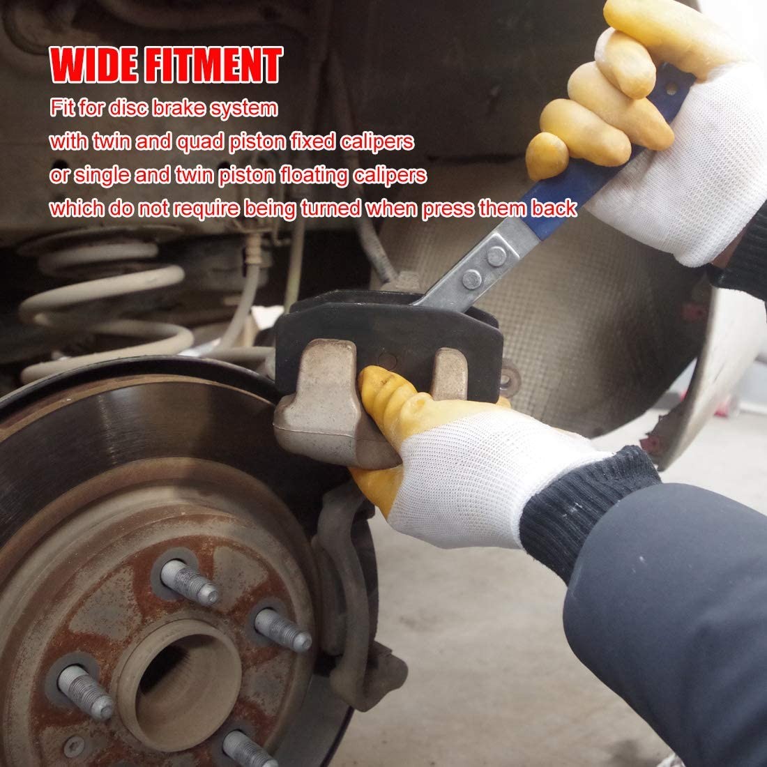 Ratcheting Brake Caliper Piston Spreader Press Tool Car Ratchet Caliper Spreader