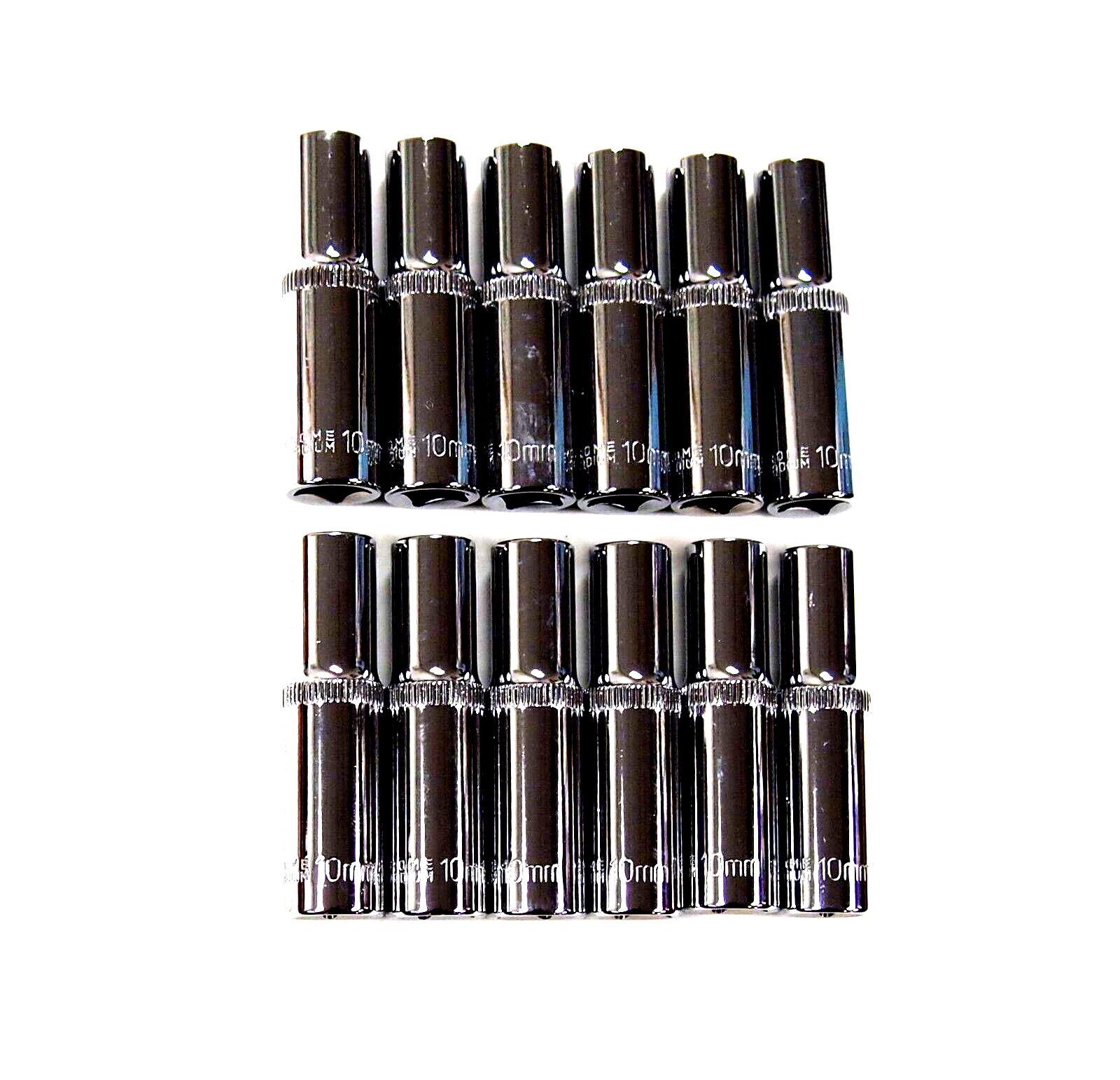 12 PC 3/8″ Drive 10 mm Deep Socket 6 Points Metric Chromed CRV