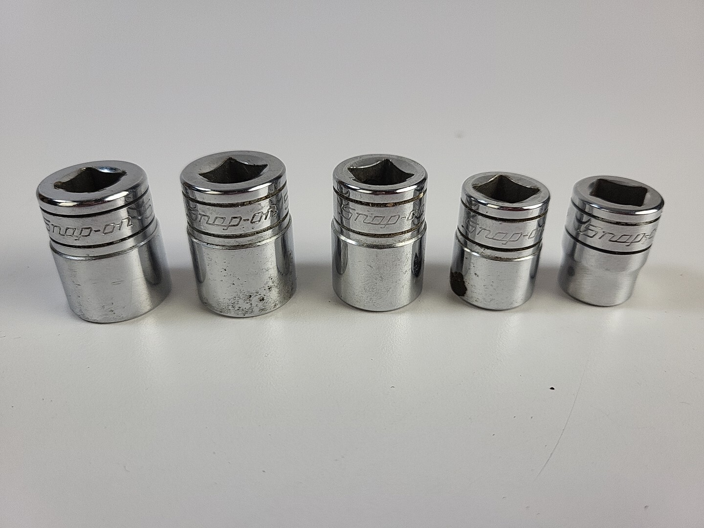 Snap On 3/8″ Drive Sockets – F201 5/8 F161 1/2 Fs141 7/16 F181 9/16 F201 5/8