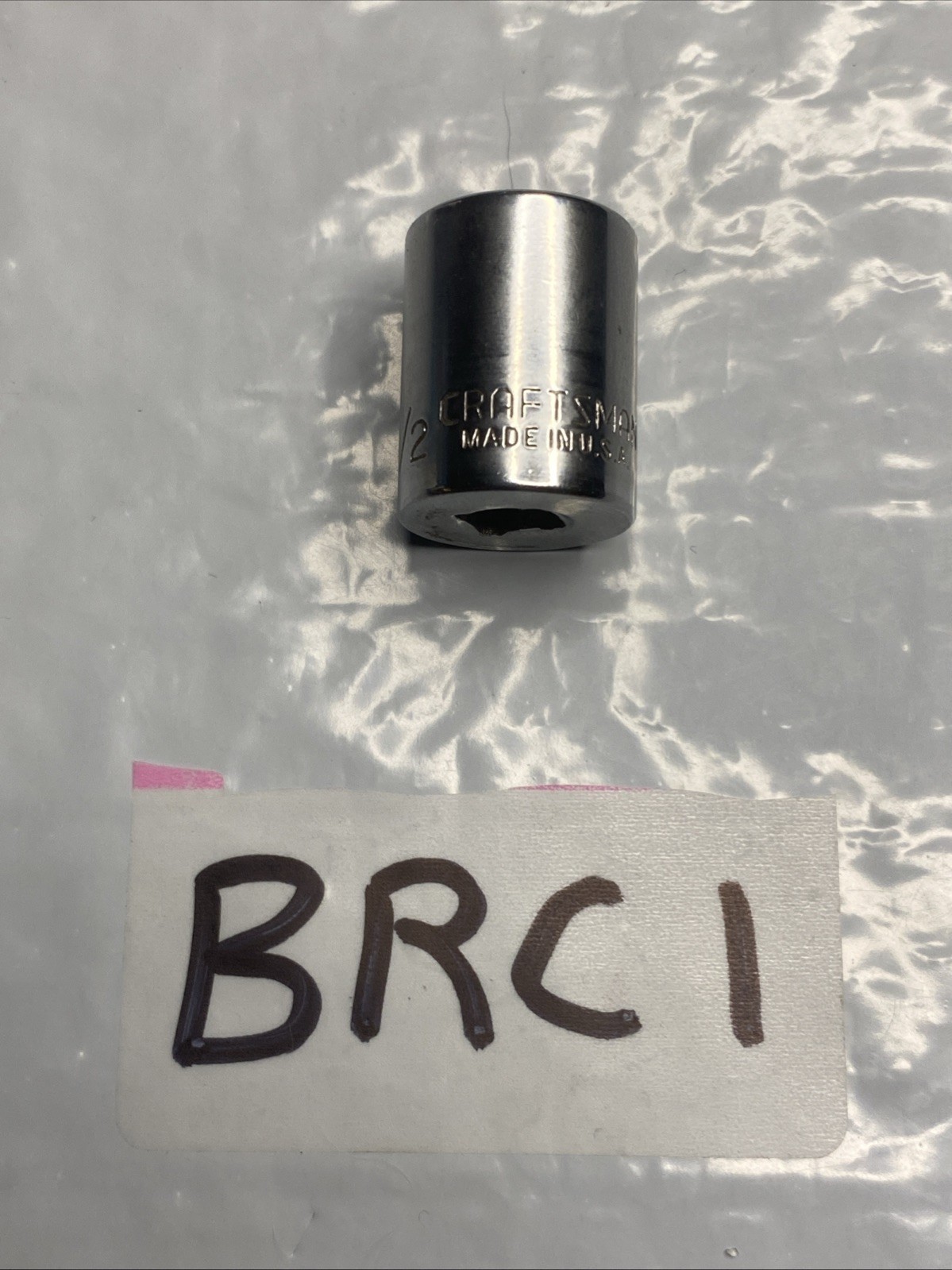 Vintage Craftsman 1/4″ Drive 1/2″ 6 Point Shallow Socket SAE V 43499 USA