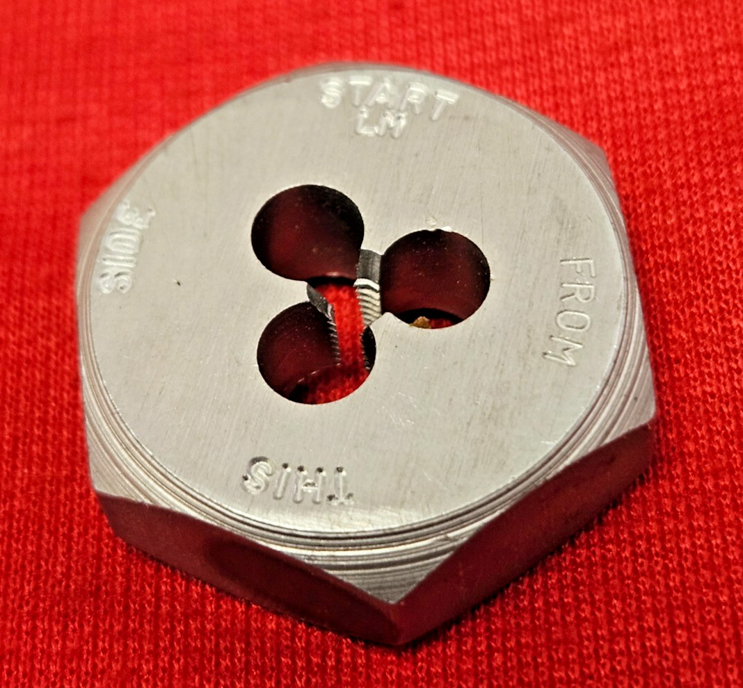 M3 X 0.60 Metric 1″ Hex Die 3MM Carbon Steel Alfa MHD71011