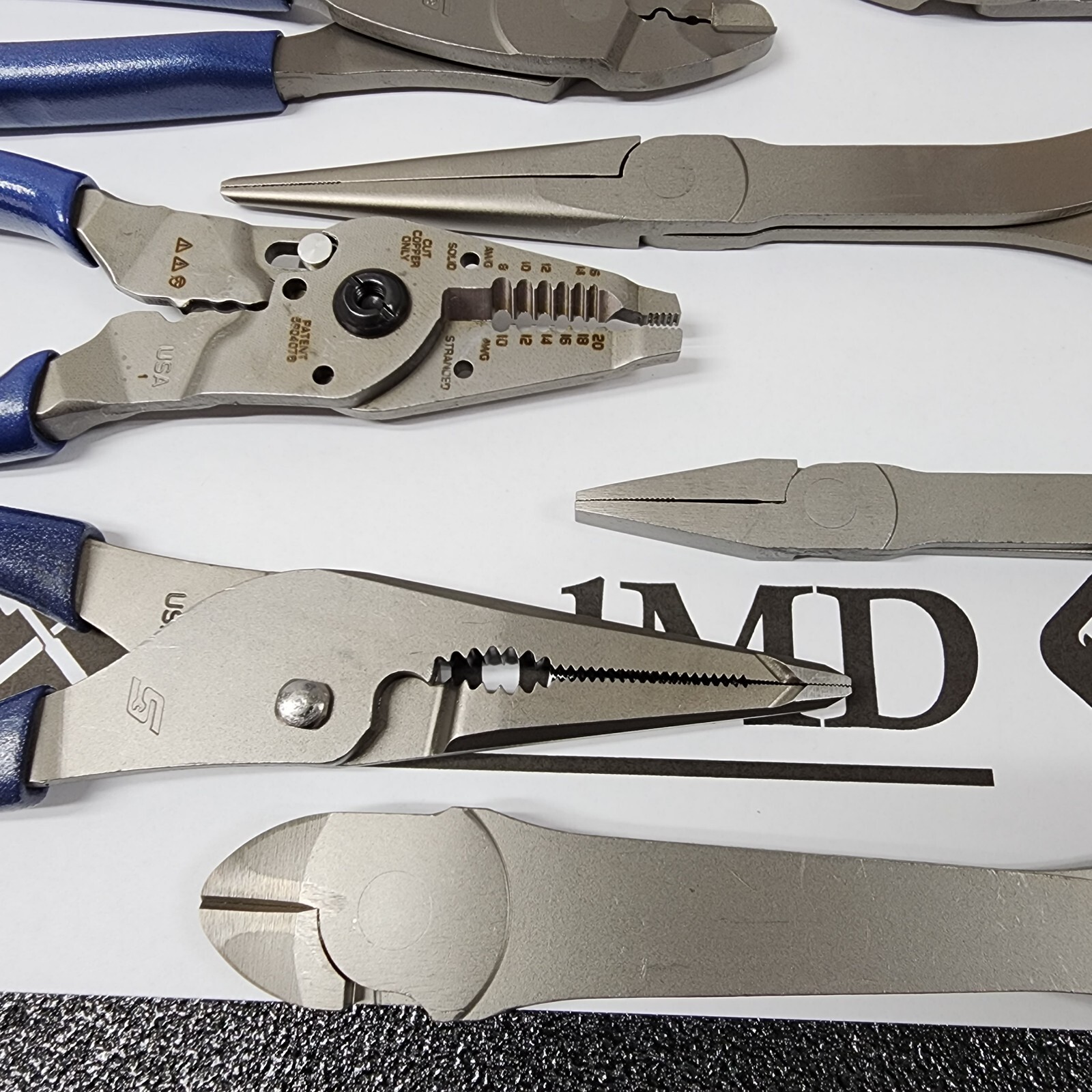 Snap-on Tools USA NEW 14pc POWER BLUE Master Plier/Cutter/Stripper Set LN47ACF