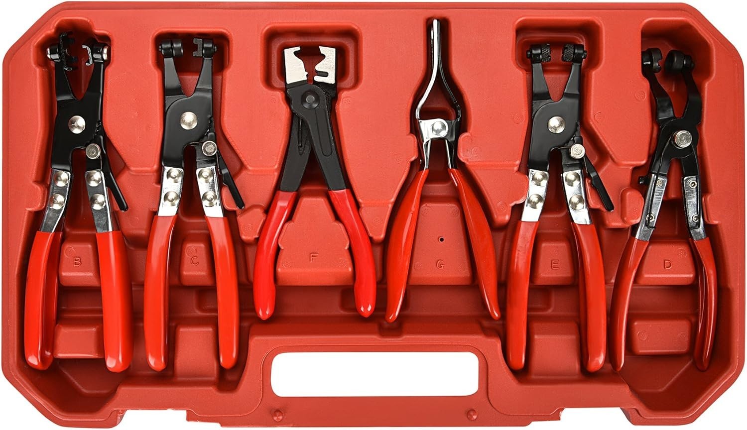 9pc Hose Clamp Pliers Set for Automotive Repair – Long & Ergonomic Design
