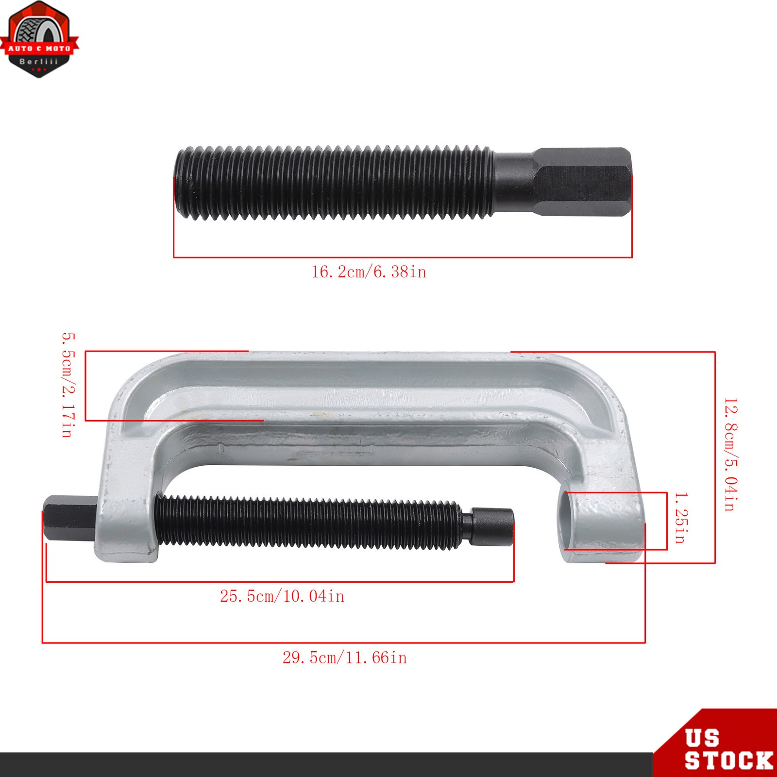 78100 Pneumatic Tool Ball Joint XL C-Frame Press w/ 9.1″ Throat Universal