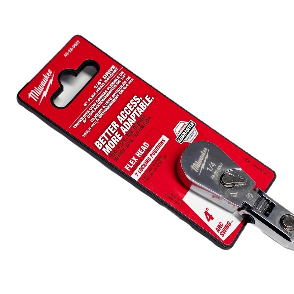 Milwaukee 48-22-9007 1/4 In. Drive 6 In. Flex Head Ratchet