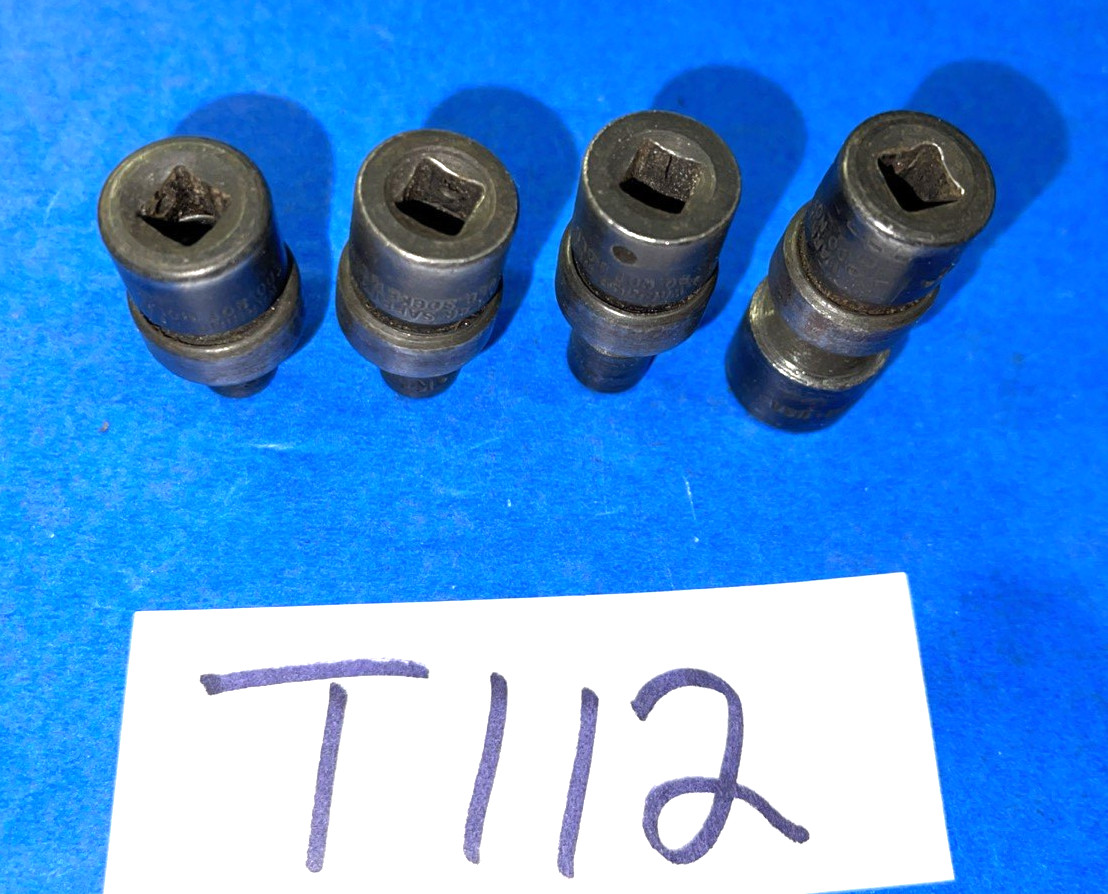 SK TOOLS 4 PIECE 1/4 DRIVE METRIC IMPACT SWIVEL SOCKETS 5, 5.5, 6 AND 11MM