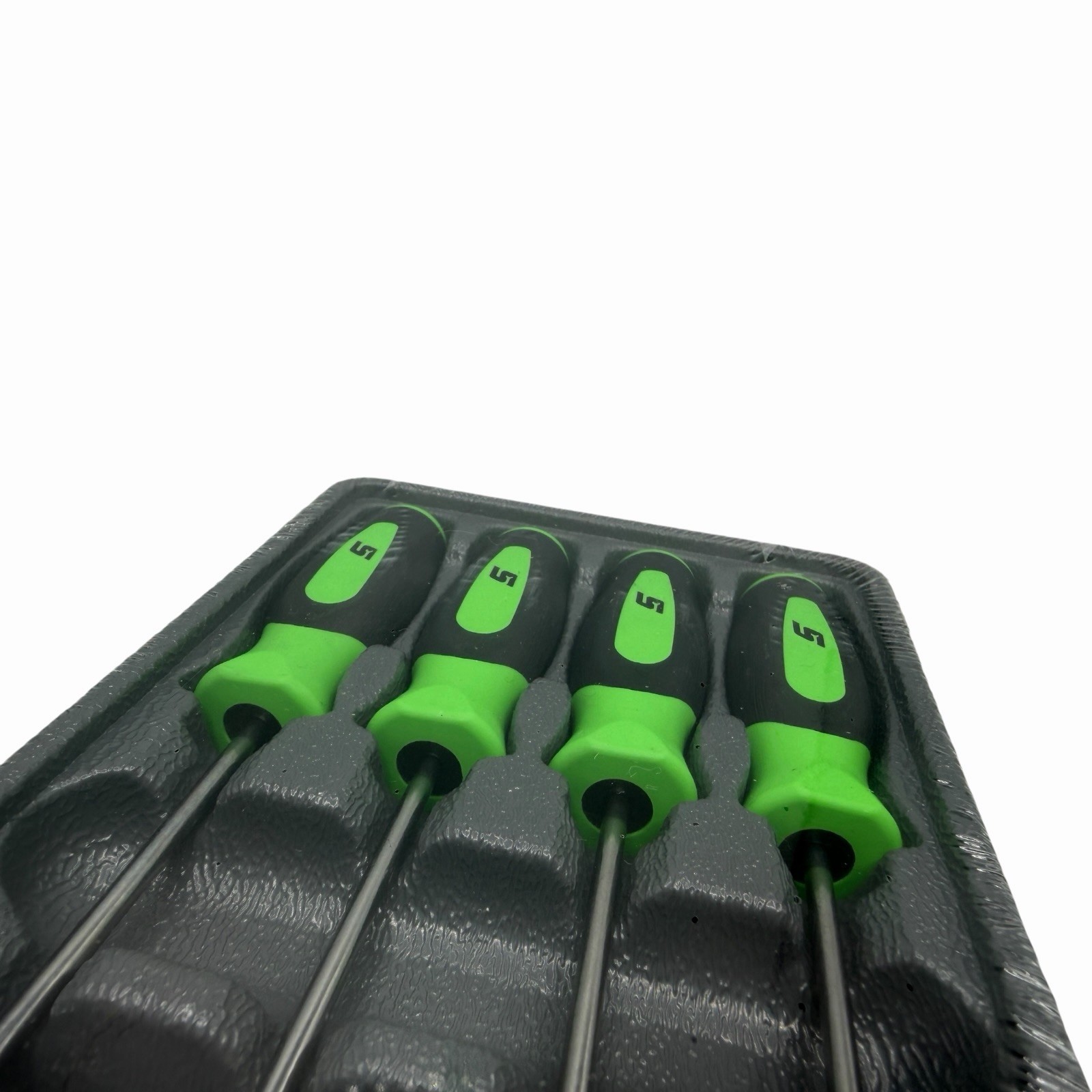 Snap On Tools Mini Pocket Pick Awl Set 4 piece Green 6 inch Straight Bent 90