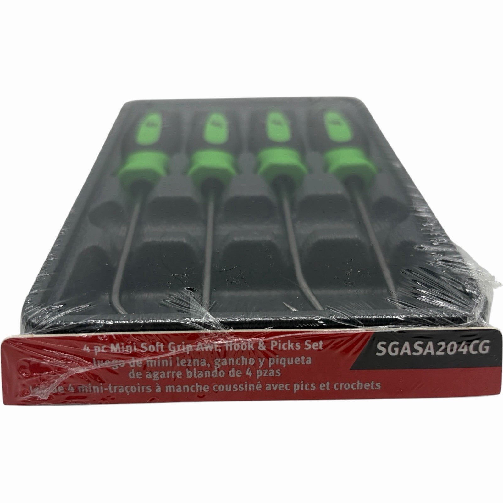 Snap On Tools Mini Pocket Pick Awl Set 4 piece Green 6 inch Straight Bent 90