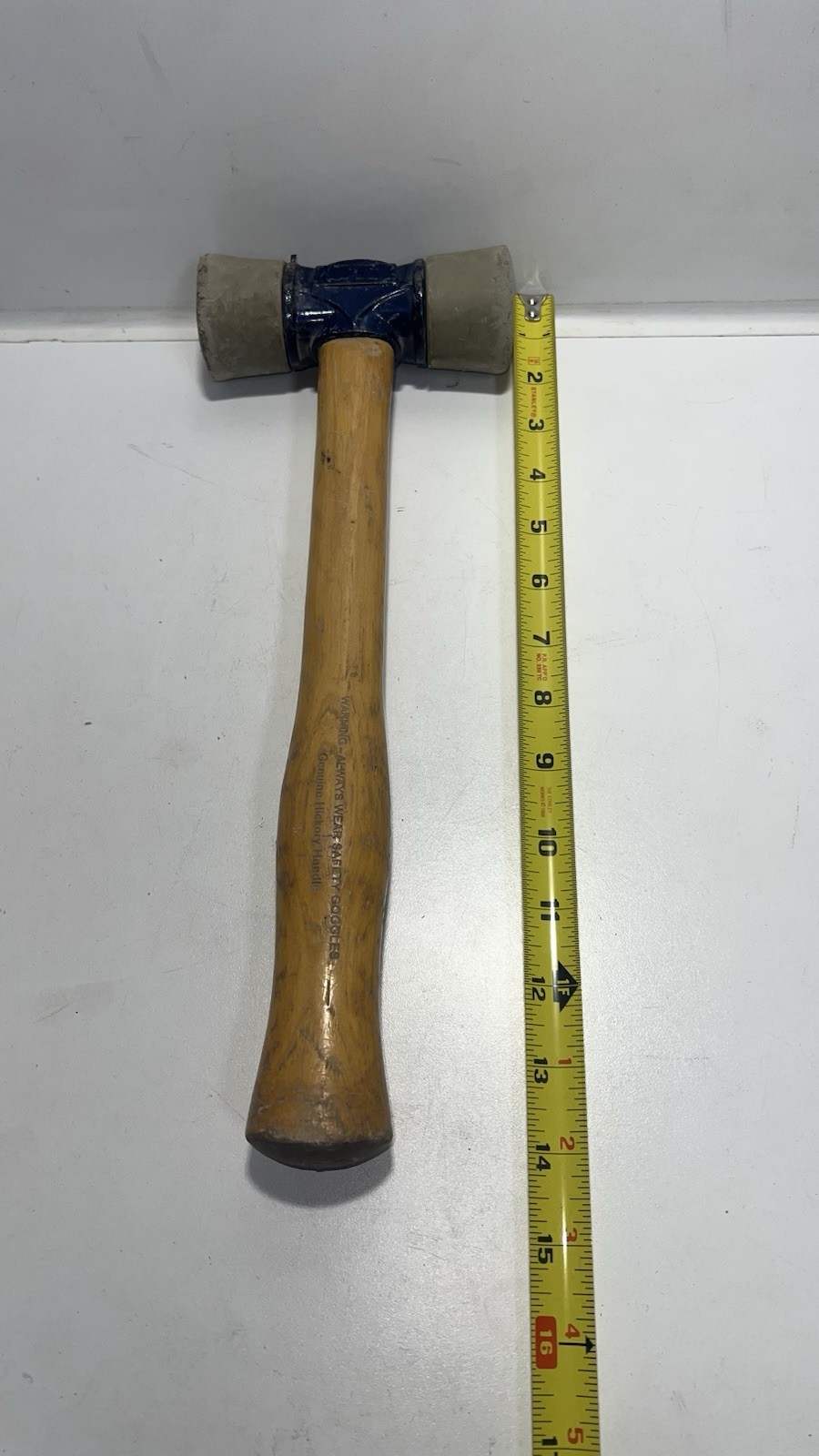 Estwing DFH24 Rubber Mallet – 2 lb Dual-Head Soft/Hard Face Hammer USA