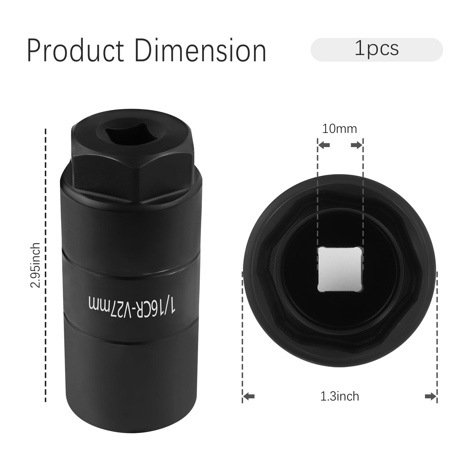 Oil Pressure Sensor Socket,1 1/16 Socket Switch Fits 3/8″ Drive or 1 1/8″ Hex…