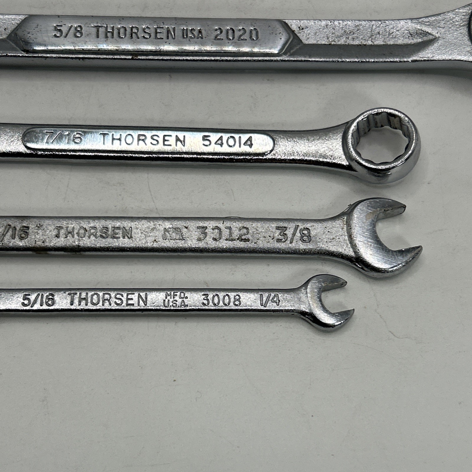 Thorsen 2218 5/8×9/16 Double Box 3/4, 5/8, 7/16 Combo 7/16 3/8, 5/16, 1/4 Wrench