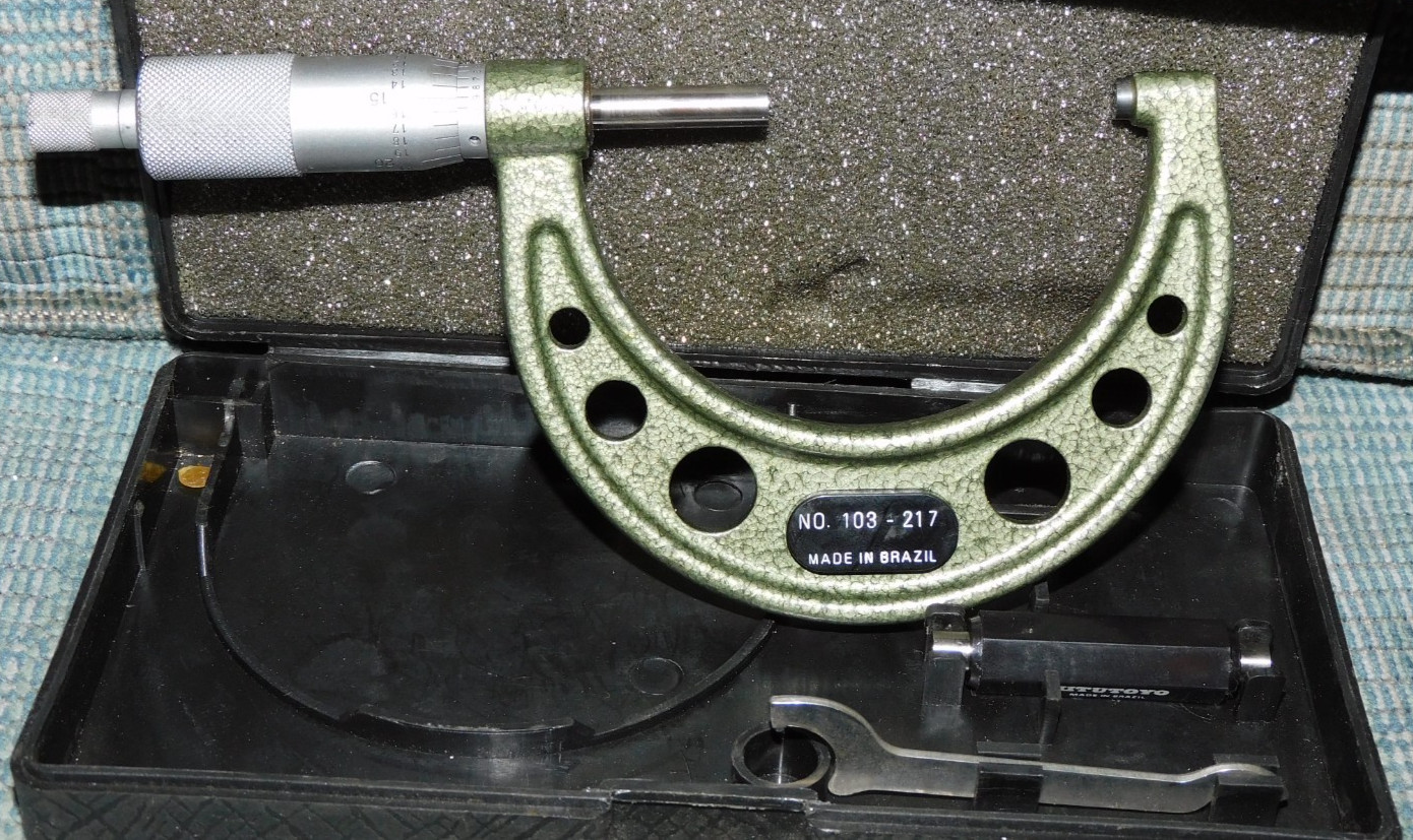 Mechanical Outside Micrometer Mitutoyo 103-217, 103 Series 2 – 3″ SAE, Beautiful