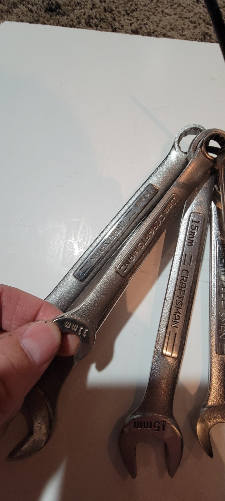 Craftsman 8 piece Metric Combination Wrench Set 9,10,11,12,13,14,15,17mm
