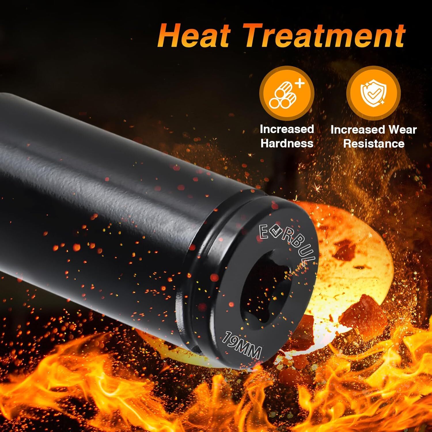 19mm Harmonic Balancer Socket 1/2» Drive 6 Point Impact Socket for Honda Acura