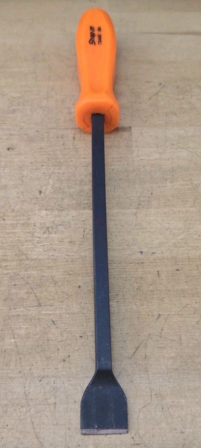 New Snap On CSA12C – 12-7/8″ Long Orange Hard Handle Rigid Carbon/Gasket Scraper