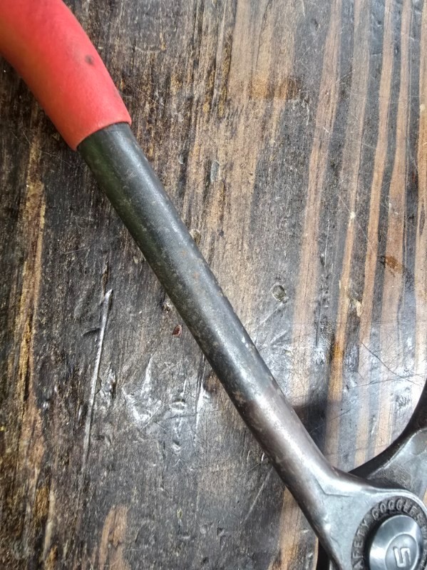 Snap On Hg410ep. Pistol Grip Line Hose Pliers Used See Photos