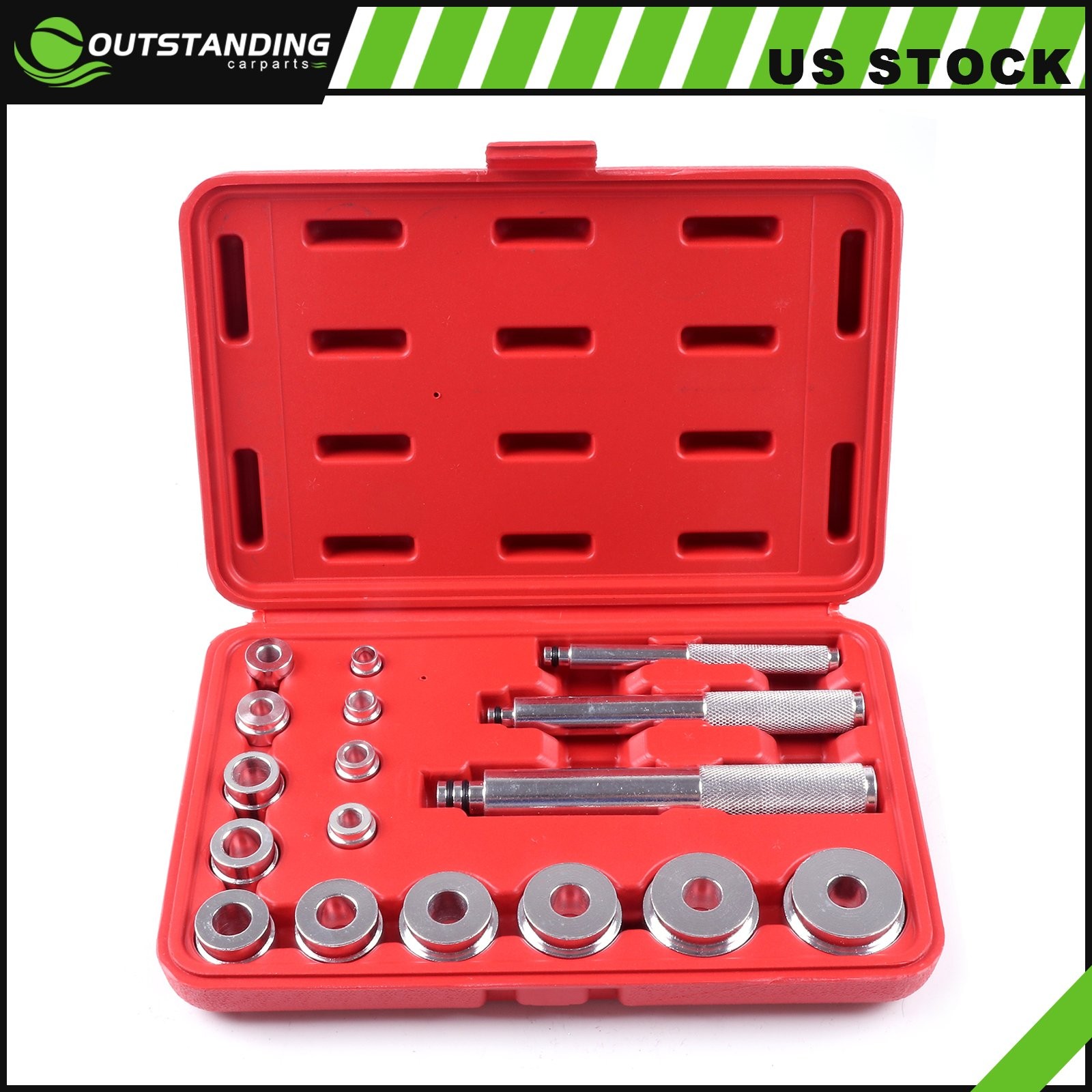 Metric Bushing Bearing Driver | 17pc Set Aluminum Install Remove 10-42mm
